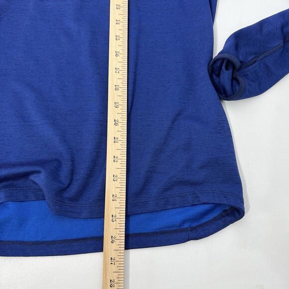 Nike Shirt M Blue Running Wool Half Zip Pullover Cold Weather Performance Wear - Picture 12 of 12
